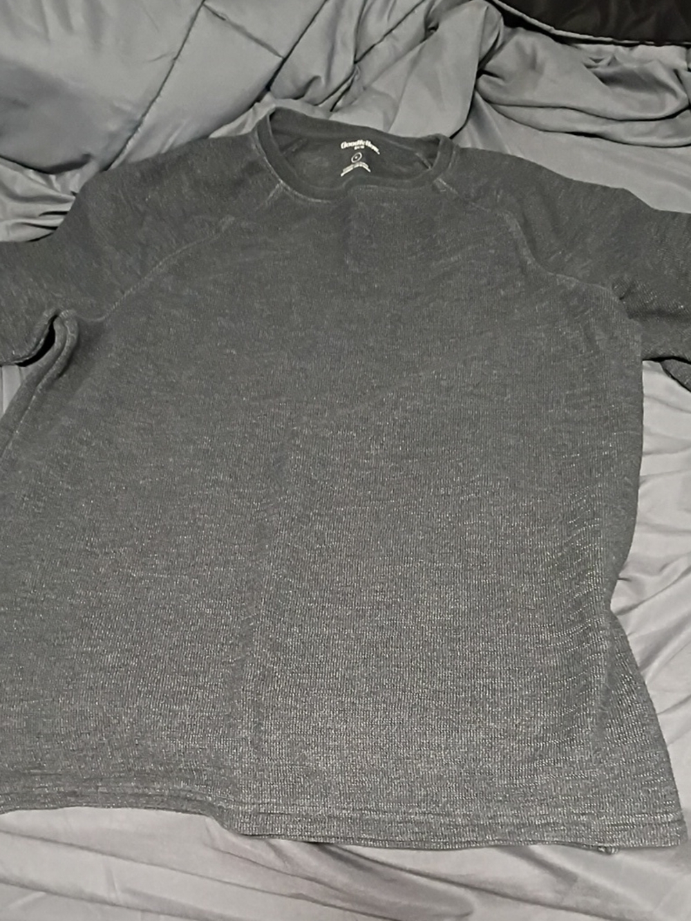 Goodfellow & Co Black Thermal Crewneck